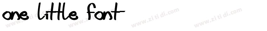 one little font字体转换